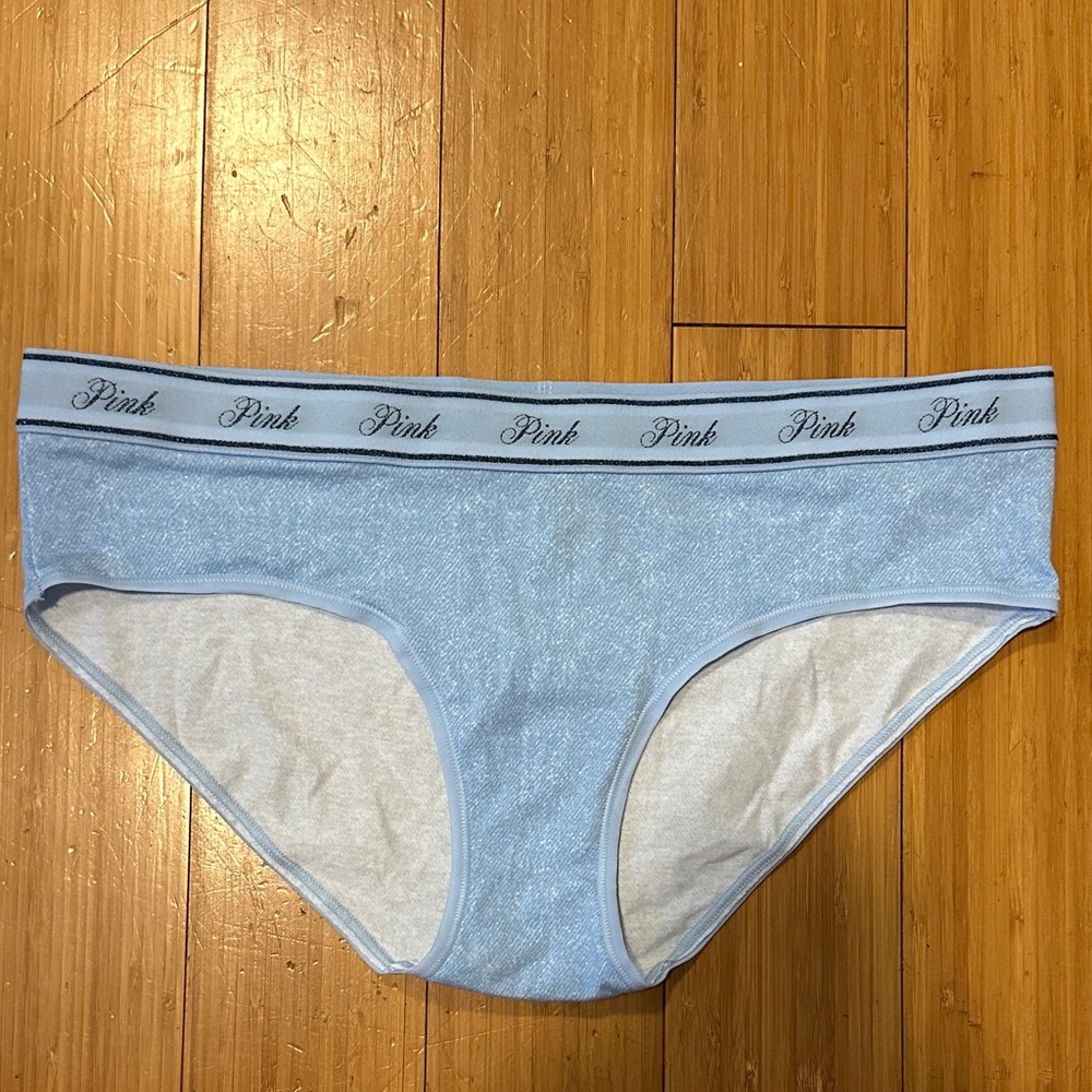 PINK Victoria's Secret Light Blue panties